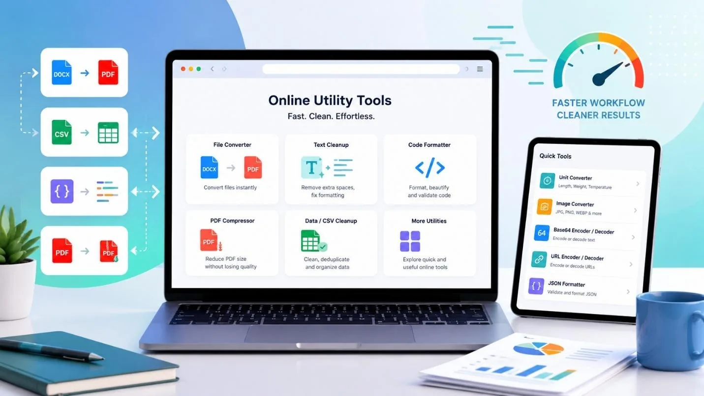 Read more about the article How Online Utility Tools Are Making Everyday Digital Work Faster and Cleaner